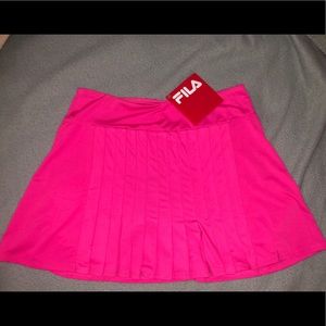 NWT Bright Pink Fila Tennis/Workout skirt!